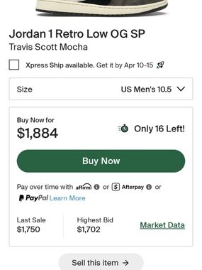 Jordan 1 Retro Low OG Travis Scott Mocha - Brown/Black/Cream